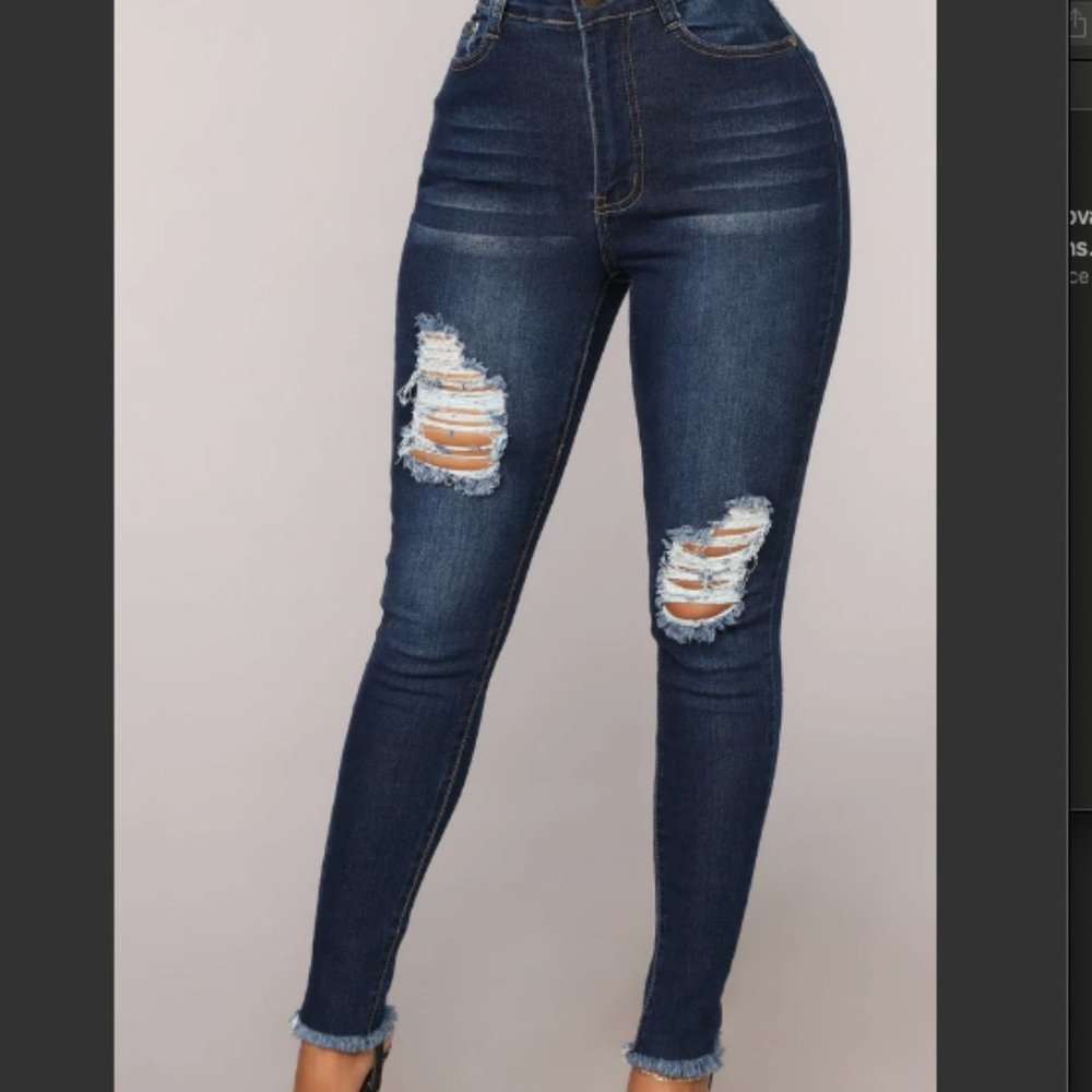 Fashion Nova Distressed Jeans